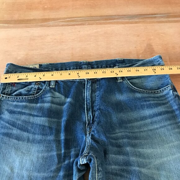 Polo Ralph Lauren Varick Slim Straight Jeans 38x30 Blue Mid Rise Stretch 17121 - Picture 10 of 13